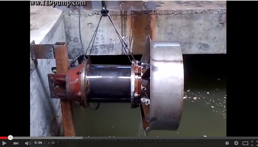 submersible mixer test 